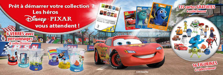 Echange cartes et figurines Disney Pixar Auchan : la collection