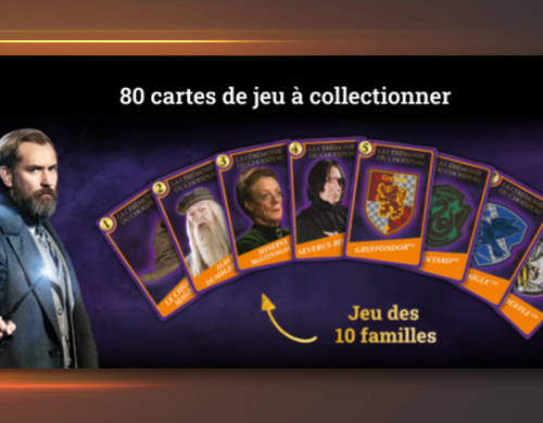 Une liste de 80 cartes Harry Potter Magasins U  collectionner