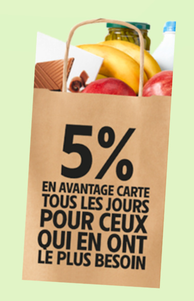 Intermarch avantage petits budgets 5% en avantages carte tous les jours