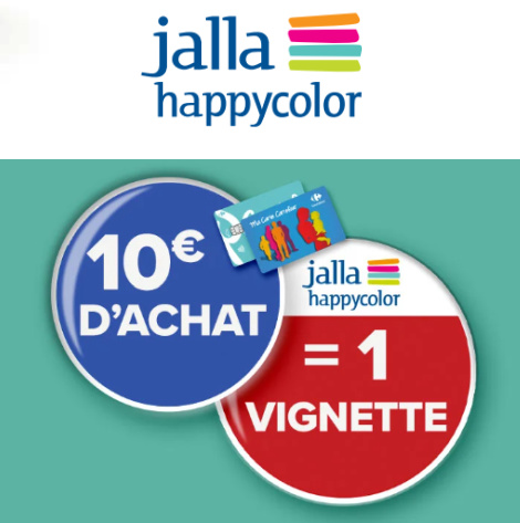 Carrefour vignettes Jalla article  partir de 5