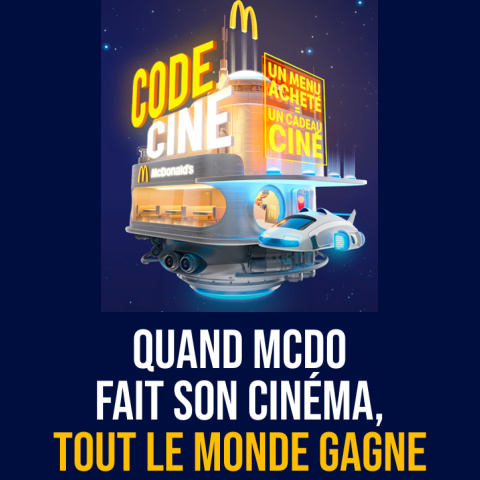 Mcdonalds jeu vignette Code Ciné McDo 2023