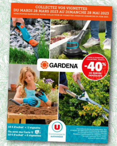 Collecteur vignettes Gardena Super U Hyper U