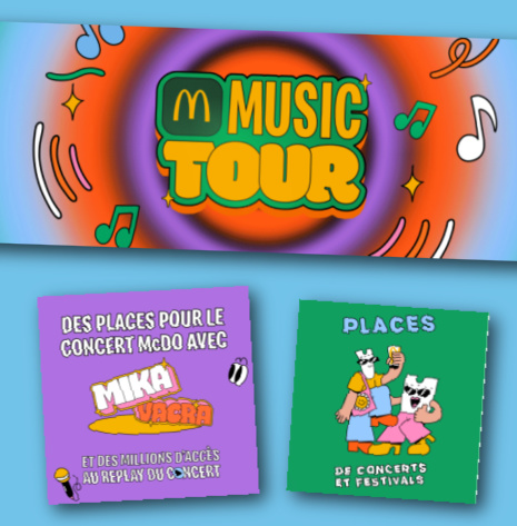 Mcdonalds jeu vignette code McDo Music Tour 2024