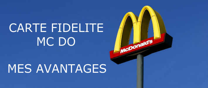Programme fidélité mes avantage McDonalds carte réduction McDo