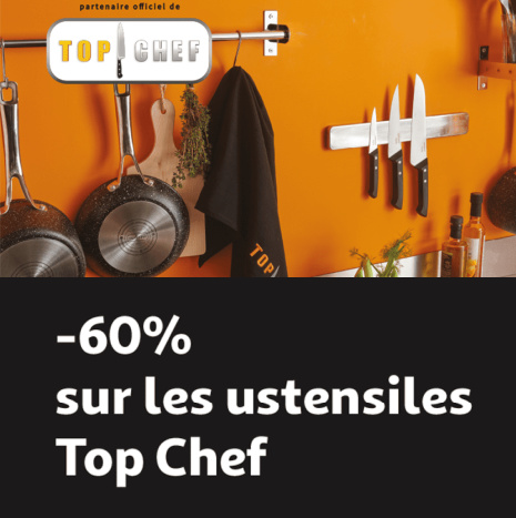 Auchan vignettes ustensiles Top Chef