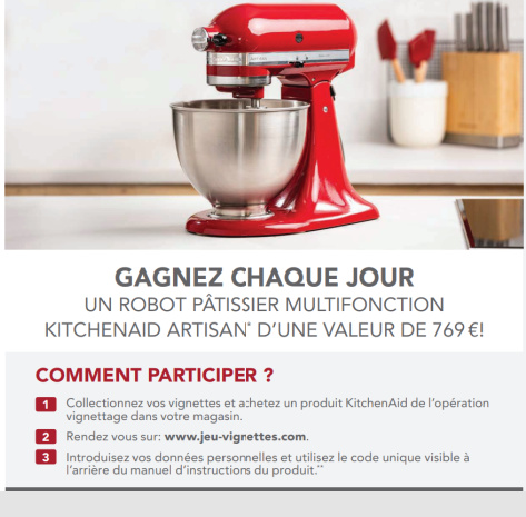 Grand jeu vignettes KitchenAid Leclerc sur www.jeu-vignettes.com