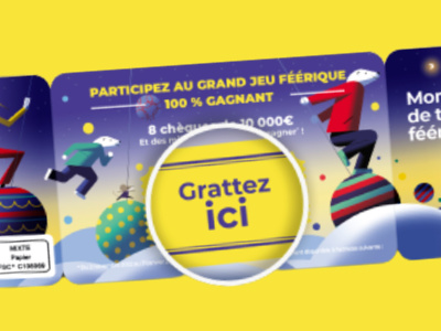Jeu de grattage La Poste 100% gagnant